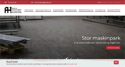 Desktop Screenshot of ahsmedeogmaskinfabrik.dk