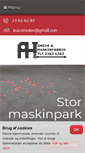 Mobile Screenshot of ahsmedeogmaskinfabrik.dk